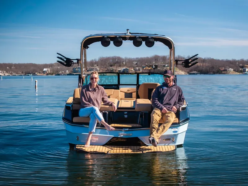 Brokerage boat delivered on the water
